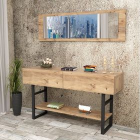 Yurudesign İron Metal Aynalı Kapaklı Dresuar