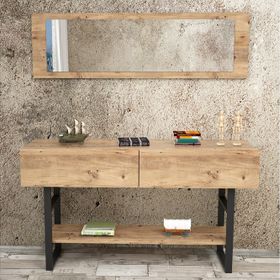 Yurudesign İron Metal Aynalı Kapaklı Dresuar