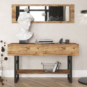 Yurudesign İron Metal Aynalı Kapaklı Dresuar