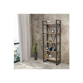 Yurudesign ML1 5 Raflı Iron Metal Kitaplık