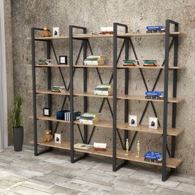 Yurudesign ML4 5 Raflı Iron Metal Kitaplık