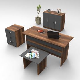 Yurudesign Vario Abce Antrasit Ofis Büro Masa Takımı
