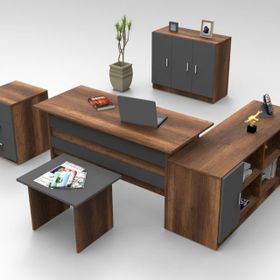 Yurudesign Vario Abcef Antrasit Ofis Büro Masa Takımı