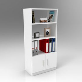 Yurudesign Vario D Ofis 3 Renk Beyaz Kitaplık