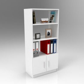 Yurudesign Vario D Ofis 3 Renk Beyaz Kitaplık