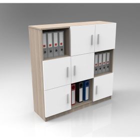 Yurudesign Vario G Ofis Klasör Dolabı 3 Renk Meşe Kitaplık