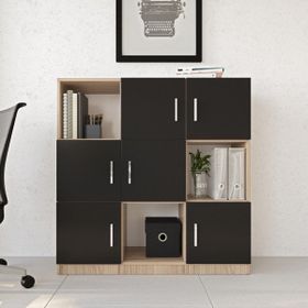 Yurudesign Vario G Ofis Klasör Dolabı 3 Renk Meşe Kitaplık