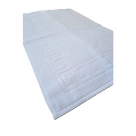 Yusra Ticaret 50x70 cm 2'li 100 Pamuklu Ayak İzli Banyo Paspas Ayak Havlusu