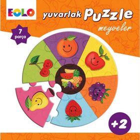 Yuvarlak Puzzle - Meyveler - imami gazali Eolo Eğitici Oyuncak Komisyon