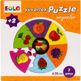 Yuvarlak Puzzle - Meyveler - imami gazali Eolo Eğitici Oyuncak Komisyon