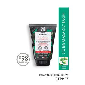 Yves Rocher 125 ml Pure Menthe Peeling Etkili Prebiyotik Yüz Yıkama Jeli