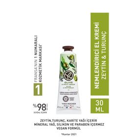 Yves Rocher 30 ml Ferahlatıcı Zeytin Turunç Nemlendirici El Kremi