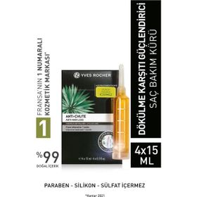 Yves Rocher 4x15 ml Saç Oluşumunu Destekleyen ve Dökülmeyi Engelleyen Saç Bakım Kürü