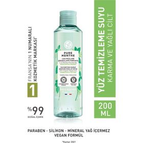 Yves Rocher Pure Menthe Yağ Dengeleyici Arındırıcı 200 ml Yüz ve Makyaj Temizleme Suyu