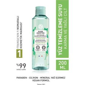Yves Rocher Pure Menthe Yağ Dengeleyici Arındırıcı 200 ml Yüz ve Makyaj Temizleme Suyu