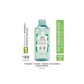 Yves Rocher Pure Menthe Yağ Dengeleyici Arındırıcı 400 ml Yüz ve Makyaj Temizleme Suyu