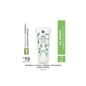 Yves Rocher Pure Menthe Yağ Fazlasını Anında Emen Matlaştırıcı 75 ml Kil Maskesi