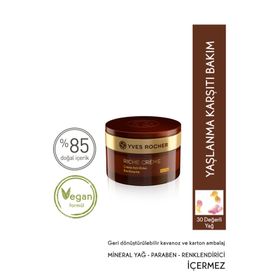 Yves Rocher Riche Creme Besleyici Yenileyici 50 ml Gece Kremi