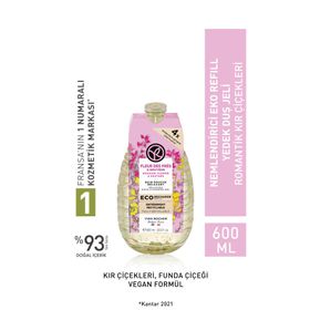 Yves Rocher Romantik Kır Çiçekleri 600 ml Yedek Nemlendirici Duş Jeli