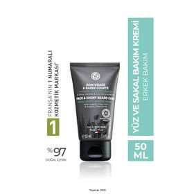 Yves Rocher Soin Visage Barbe Courte Nemlendiren Rahatlatan 50 ml Yüz ve Sakal Bakım Kremi