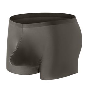 YWBleked Jack Basic Trunk Düz İnce Nefes Alan Sportif Koyu Gri Erkek Boxer