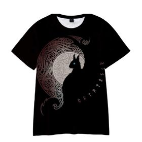 Yxyeceipeno C 2021 Yeni Viking Crow Kısa Kollu Rahat ve Nefes Alabilir Yumuşak Kumaş Yaz İçin Erkek T-shirt