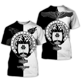 Yxyeceipeno C 2021 Yeni Yaz Viking Tattoo Kısa Kollu Erkek T-shirt