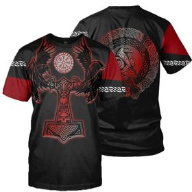 Yxyeceipeno D 2021 Yeni Yaz Viking Tattoo Kısa Kollu Erkek T-shirt