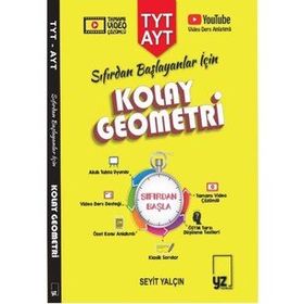 YZ Yayınları 2022 TYT AYT Sıfırdan Başlayanlar İçin Kolay Geometri