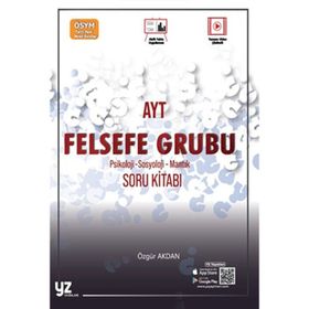 YZ Yayınları AYT Felsefe Grubu Soru Kitabı