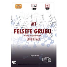 YZ Yayınları AYT Felsefe Grubu Soru Kitabı