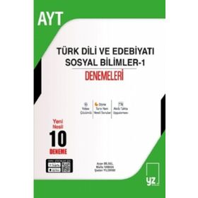 YZ Yayınları AYT Türk Dili ve Edebiyatı Sosyal Bilimler-1 10 Deneme Sınavı
