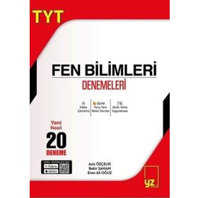 YZ Yayınları TYT Fen Bilimleri 20 Deneme Sınavı