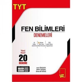 YZ Yayınları TYT Fen Bilimleri 20 Deneme Sınavı