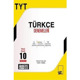 YZ Yayınları TYT Türkçe 10 Deneme