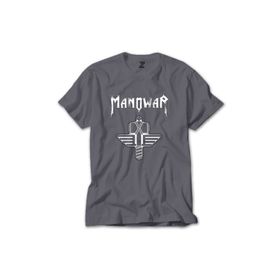 Z Zepplin RT5963 Manowar Sign Of The Hammer Neon Gri Erkek T-shirt