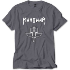 Z Zepplin RT5963 Manowar Sign Of The Hammer Neon Gri Erkek T-shirt