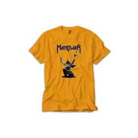 Z Zepplin RT5964 Manowar The Triumph Of Steel Sarı Erkek T-shirt