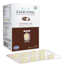 Zade Vital Hindistan Cevizi Yağı 1000 mg 60 Kapsül