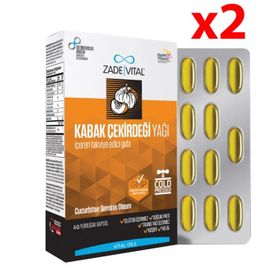 Zade Vital Kabak Çekirdeği Yağı 2x60 Kapsül