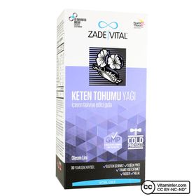 Zade Vital Keten Tohumu Yağı 30 Kapsül