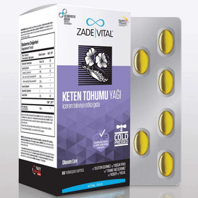 Zade Vital Keten Tohumu Yağı 30 Kapsül