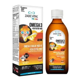 Zade Vital Miniza Omega 3 Balık Yağı Yer Fıstığı Yağı 150 ml Şurup