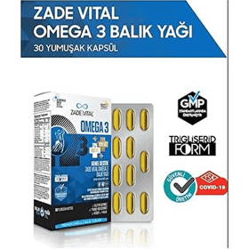 Zade Vital Omega 3 Genel Destek 30 Kapsül Balık Yağı