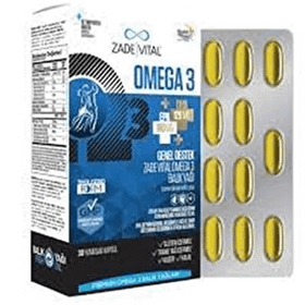 Zade Vital Omega 3 Genel Destek 30 Kapsül Balık Yağı