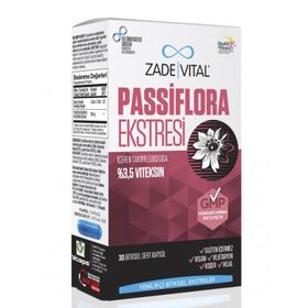 Zade Vital Passiflora Ekstresi 30 Kapsül