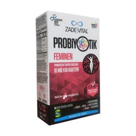 Zade Vital Probiyotik Feminen İnülin Prebiyotik 30 Kapsül