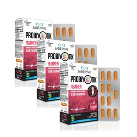 Zade Vital Probiyotik Feminen İnülin Prebiyotik 3x30 Kapsül