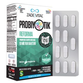 Zade Vital Probiyotik Reforma İnülin Prebiyotik 30 Kapsül
