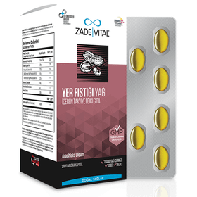 Zade Vital Yer Fıstığı Yağı İçeren 30 Kapsül